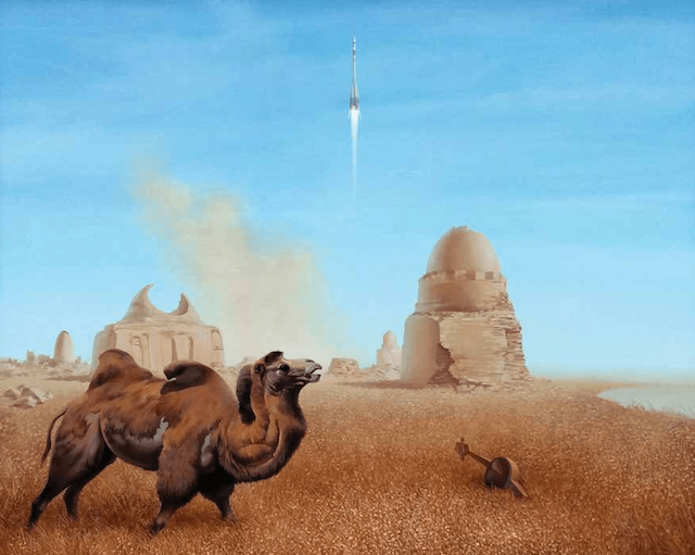 camel and rocket